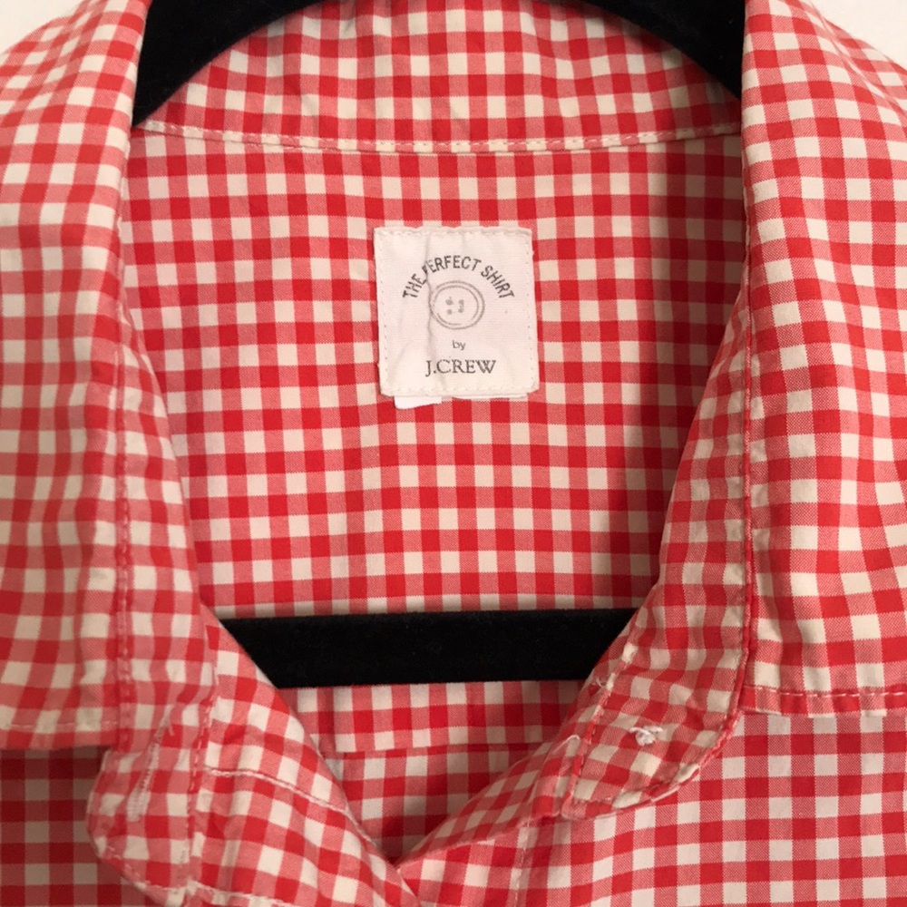 J. Crew Orange Button down Fall - Picture 3 of 4